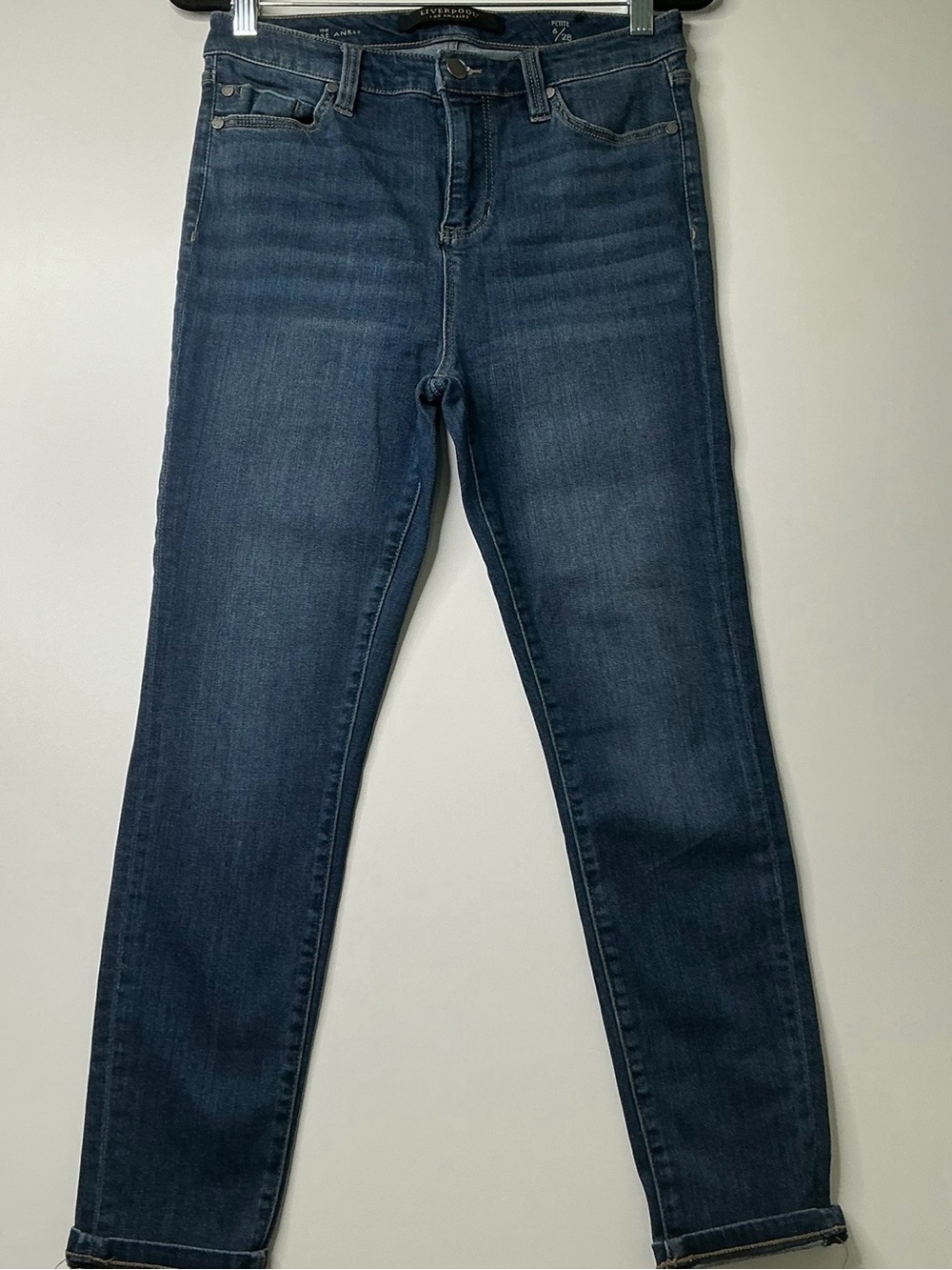 Liverpool Los Angeles Women's High Rise Skinny Jeans Blue Wash Stretch 6/28